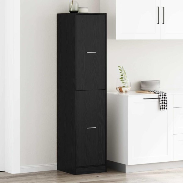 Pharmacy cabinet black oak 40 x 41 x 174.5 cm
