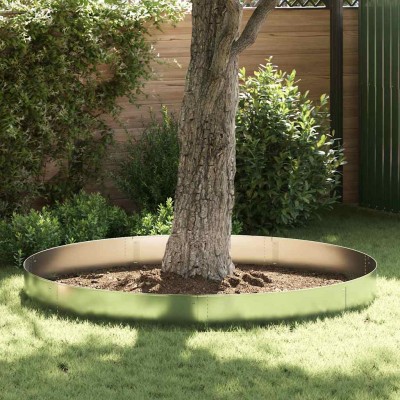 Lawn edging 30 pcs Silver...
