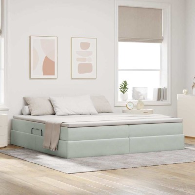 Bed with storage space and...