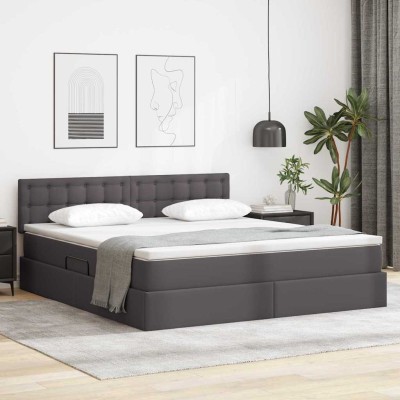 Bed with storage space and...