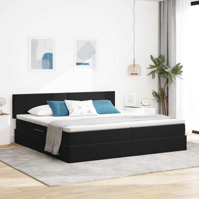 Bed with storage space and...