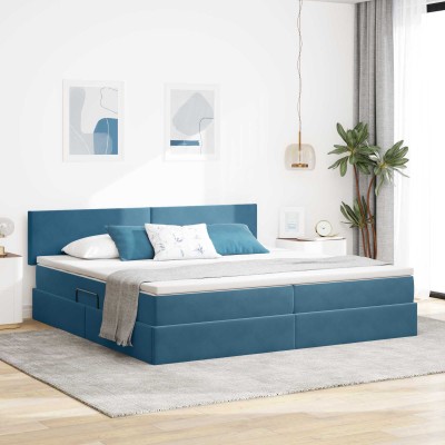 Bed with storage space and...