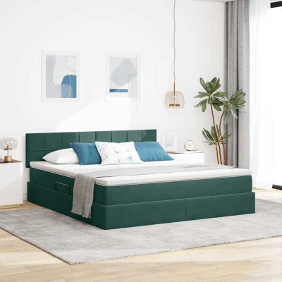 Bed with storage space and...