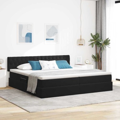 Bed with storage space and...
