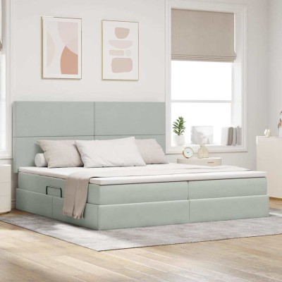 Bed with storage space and...