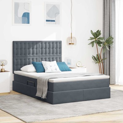 Bed with storage space and...