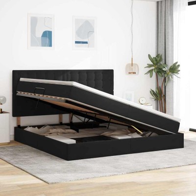 Bed with storage space and...