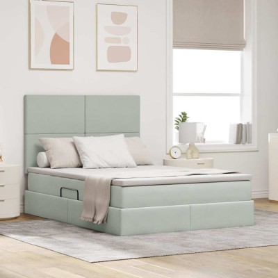 Bed with storage space and...