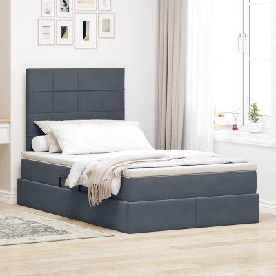 Bed with storage space and...