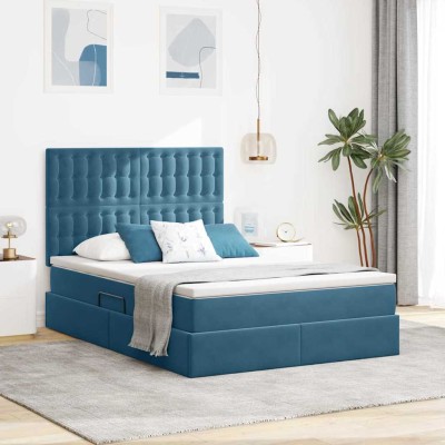 Bed with storage space and...