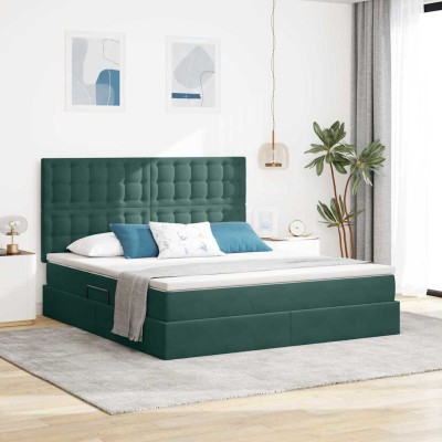 Bed with storage space and...