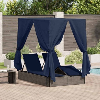 Double sunbed Black 205 x...