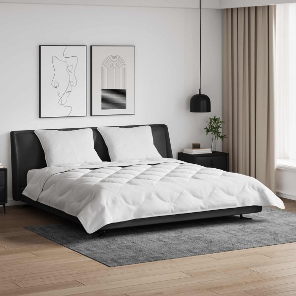 Blanket with pillow 3 pcs White Microfiber