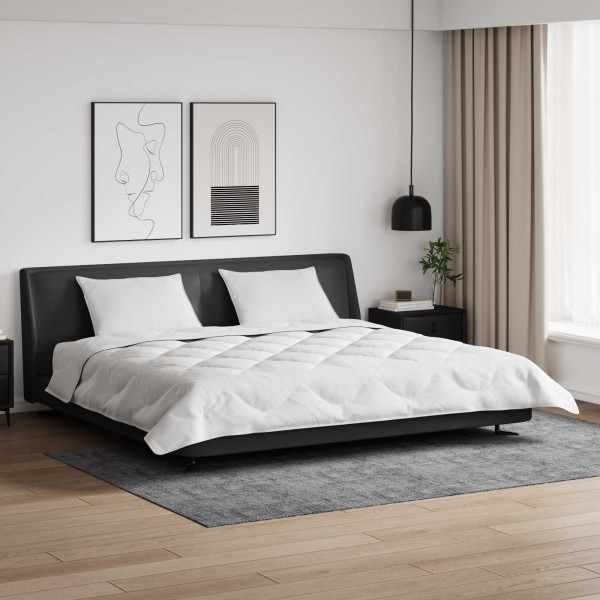Winter duvet with pillow 3 pcs White Microfiber