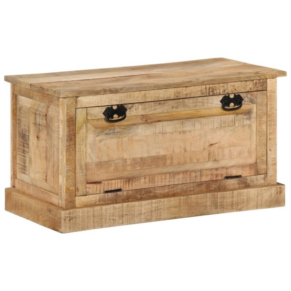 Shoe bench-storage box, 85x40x45cm, solid mango