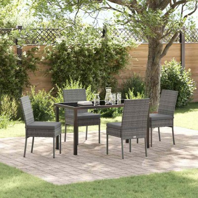 Garden dining set 5 pcs Gray