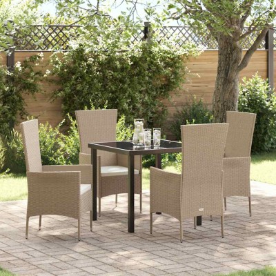 Garden dining set with...