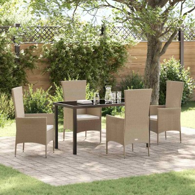 Garden dining set with...