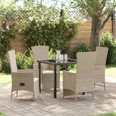 Garden dining set with...