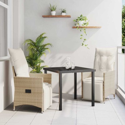 Garden dining set with...
