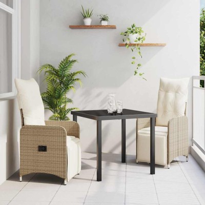 Garden dining set with...