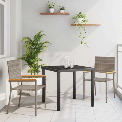 Garden dining set with...