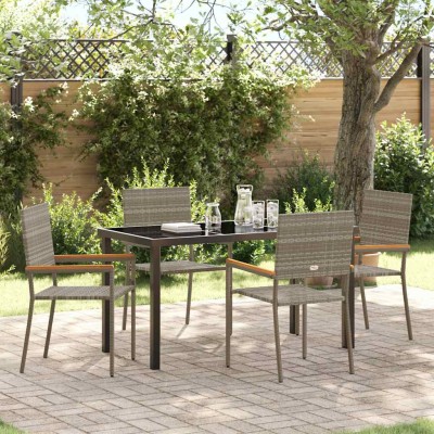 Garden dining set with...
