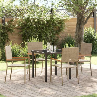 Garden dining set with...