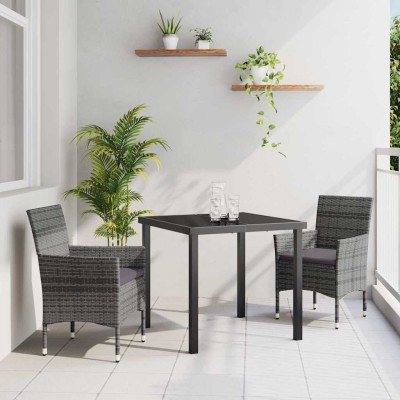 Garden dining set with...
