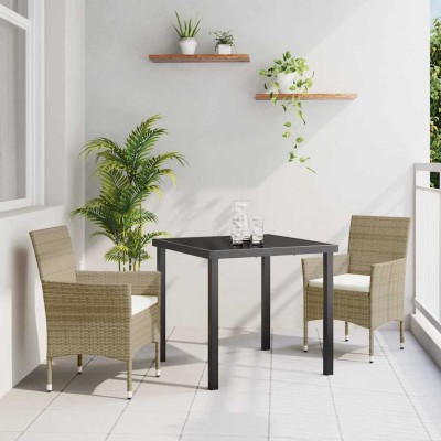 Garden dining set with...