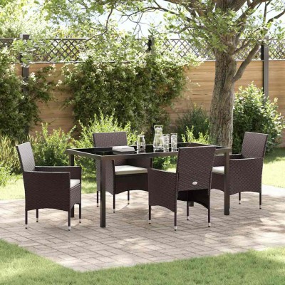 Garden dining set with...