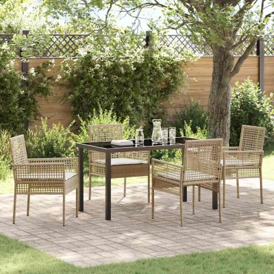 Garden dining set with...