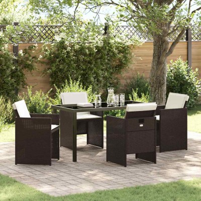 Garden dining set with...