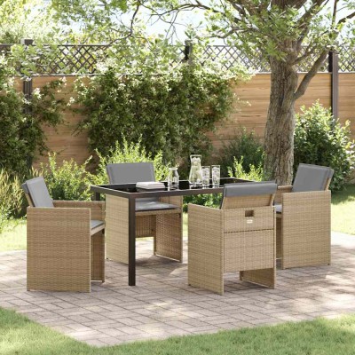 Garden dining set with...