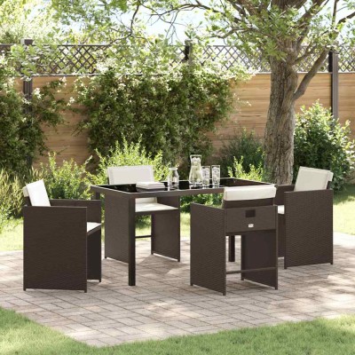 Garden dining set with...