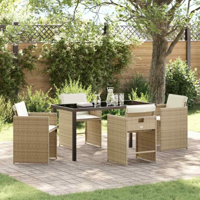 Garden dining set with...