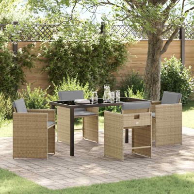 Garden dining set with...