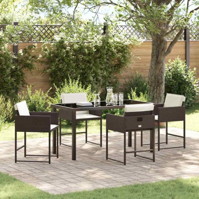 Garden dining set with...