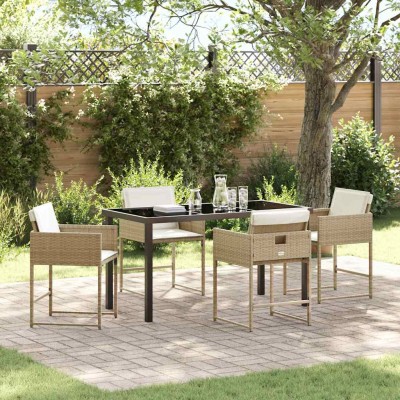 Garden dining set with...