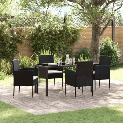 Garden dining set with...