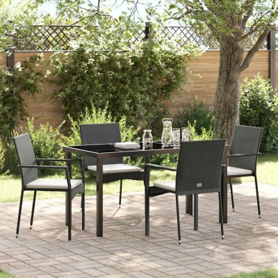 Garden dining set with...