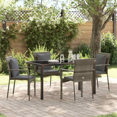 Garden dining set with...