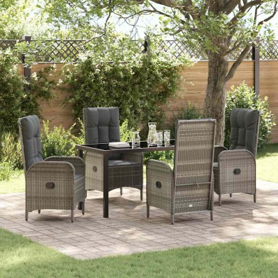 Garden dining set with...