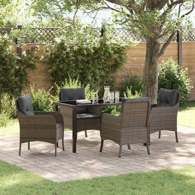 Garden dining set with...