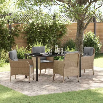 Garden dining set with...