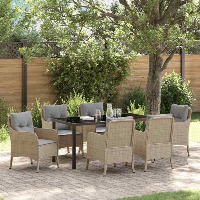 Garden dining set with...