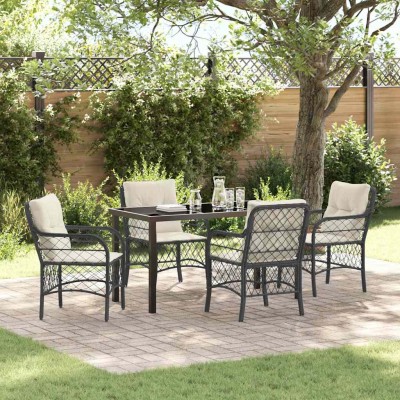 Garden dining set with...