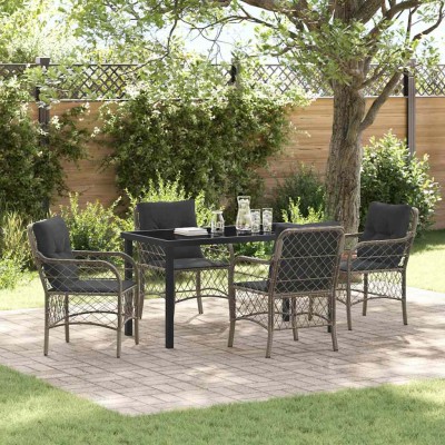 Garden dining set with...