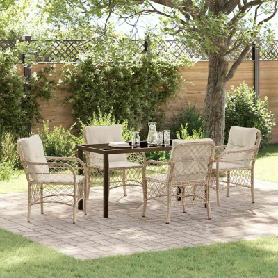 Garden dining set with...