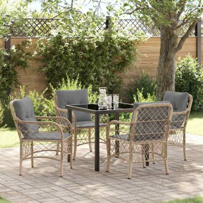 Garden dining set with...
